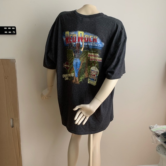 Grey Harley Davidson graphic top - Picture 5 of 8